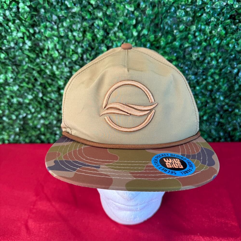 Wild Bill’s Coosa Hat "Drill Baby Drill" - Hidden Stash Pocket - Brown Camo